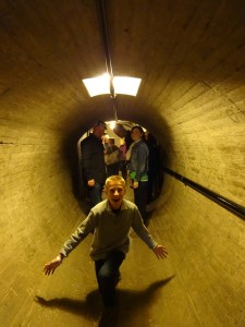 Inside dam tunnel