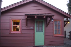 Side door leading out to canyon view