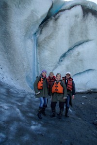 just hanging out on a glacier